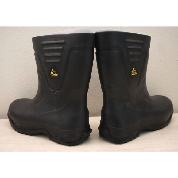 Shoes for Crews x Ace Men's 9D Women's 11D Black Bullfrog Pro II Soft Toe Boots - Picture 2 of 16